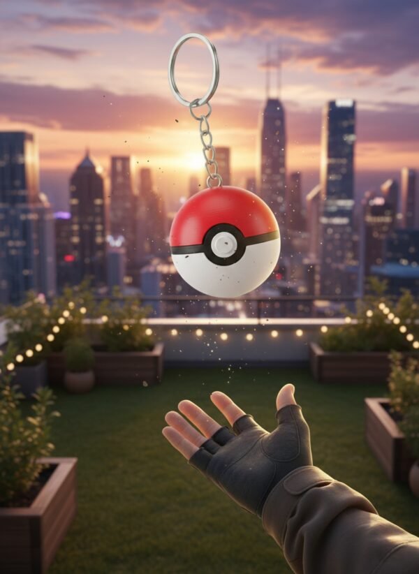 Oplus_16908288 Pokeball keychain