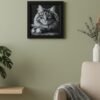 Cat portrait wallart